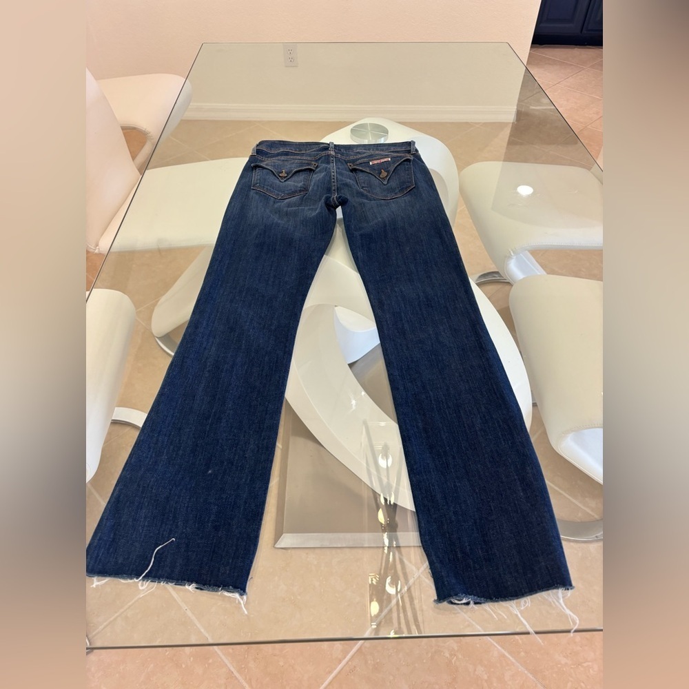 H&M Dark Blue Straight Leg Women's Hudson Jeans Bootcut Low Rise - Picture 3 of 7